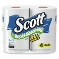 thumbnail image 1 of Scott Rapid-Dissolving Toilet Paper Bath Tissue 1-Ply White 231 Sheets 47617, 1 of 2