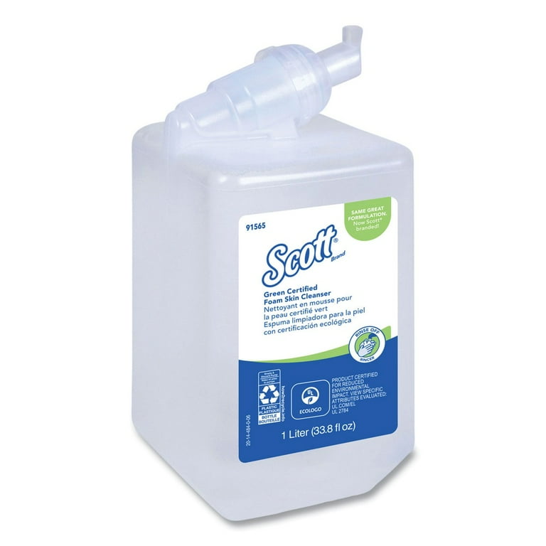 Essential Green Certified Foam Skin Cleanser, Neutral, 1,000 mL Bottle, 6/Carton Essential Green Certified Foam Skin Cleanser, Neutral, 1,000 mL Bottle, 6/Carton