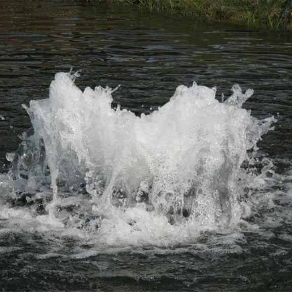 Scott Aerator Boilermaker Pond Aerator - 1/2 HP 230V Surface Aerator with 150ft Electric Cord - Low Profile High Volume Pond Aerator for Small & Large Ponds - Efficient Pond Aeration System