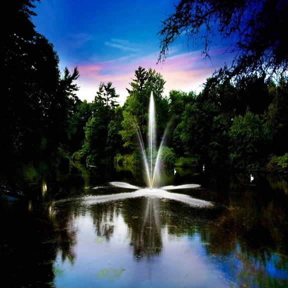 Scott Aerator Clover Big Shot Fountain - 1 HP 115V Pond Aerator with 100 ft. Electric Cord |Efficient Pond Aeration System | Aerating Fountain for Lakes & Ponds |Decorative Pond Fountain