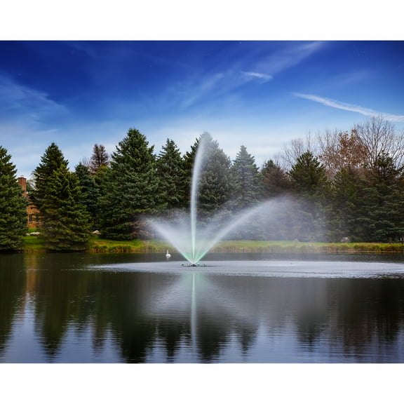 Scott Aerator Skyward Pond Fountain - 1/2 HP, 115V,,100 ft. Cord | Fountain for Small Ponds | Aerating Fountain for Lakes & Ponds
