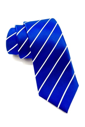 Blue Tie | Regular Size Adult Necktie 3.3" | Royal Blue Neckties