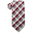 thumbnail image 1 of Scott Allan Collection Burgundy & Gray Tie for Men | Standard Size 3.3" Adult Necktie, 1 of 6