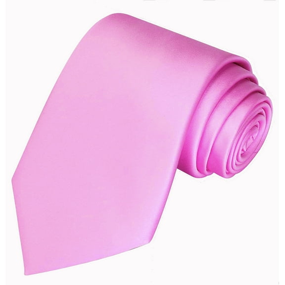 Scott Allan Collection Embroidered Unisex Necktie, Pink Solid, 1