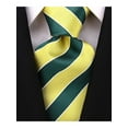 thumbnail image 1 of Scott Allan Collection Green and Yellow Necktie | Standard Size 3.3" Adult Tie, 1 of 5