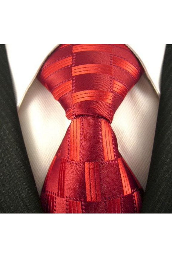 Red Tie | Standard Size 3.3" Adult Necktie Red