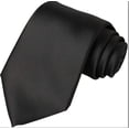thumbnail image 1 of Scott Allan Collection Solid Black Tie for Men | Standard Size 3" Black Necktie for Adults and Teenagers, 1 of 11
