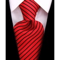 thumbnail image 1 of Scott Allan Men's Red Tie | Standard Size Necktie 3.3" at Tip | Dark Red Ties, 1 of 7