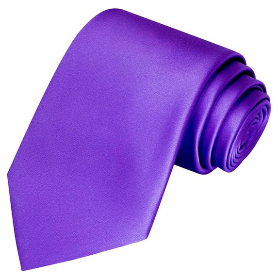 Scott Allan Solid Purple Tie | Standard Size 3" Necktie for Adults and Teenagers