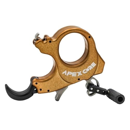 Scott Archery Apex Core Release, Adjustable Thumb Barrel, 3/4 Finger Extensions, Ultra-Crisp Release, Closed Hook Design, Black (8012-BK)