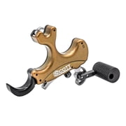 Scott Archery ST1-b Release, Tan Green, Adjustable Travel, Tension, Thumb Button, 3-4 Finger Extensions, Open Auto-Return Hook, Double Sear Trigger 8013-TR