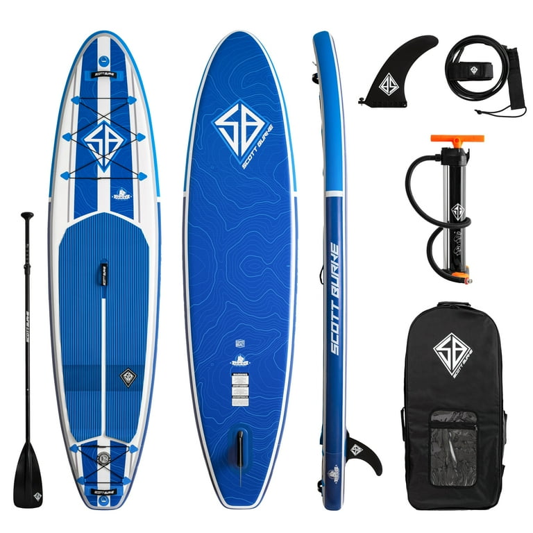 Scott Burke 11' Quest Inflatable Stand Up Paddle Board Package (I