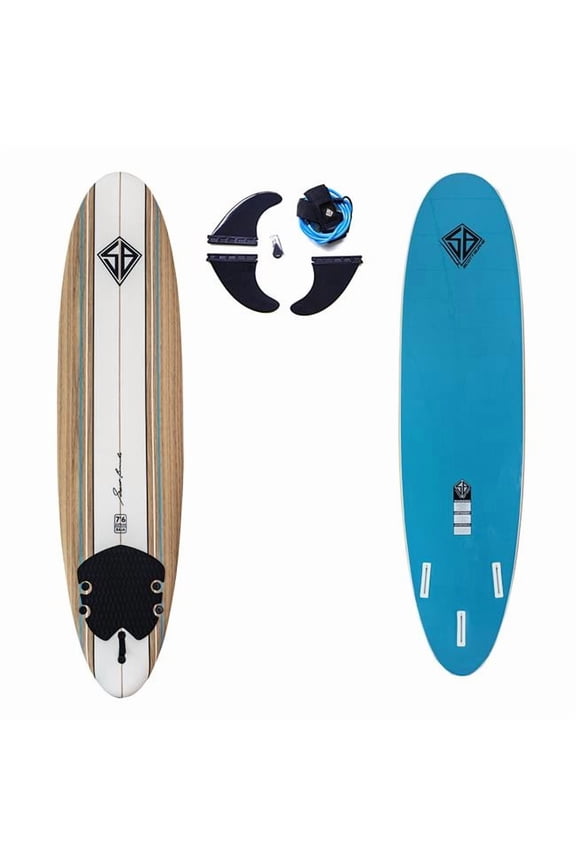 Scott Burke 292 6 ft. Soft Surfboard with Traction & Leash
