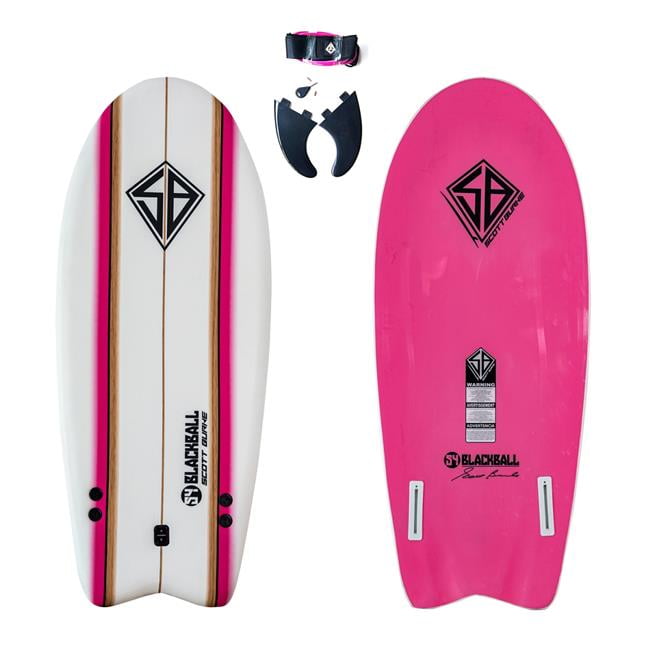 新品　SCOTT BURKE サーフボード Scott Burke Surf Scott Burke 54-inch Soft Blackball Surfboard with
