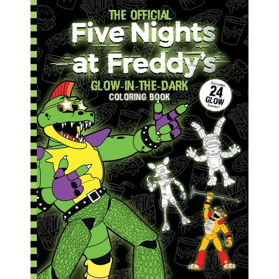 Five Nights at Freddy's Glow in the Dark Coloring Book (Paperback)