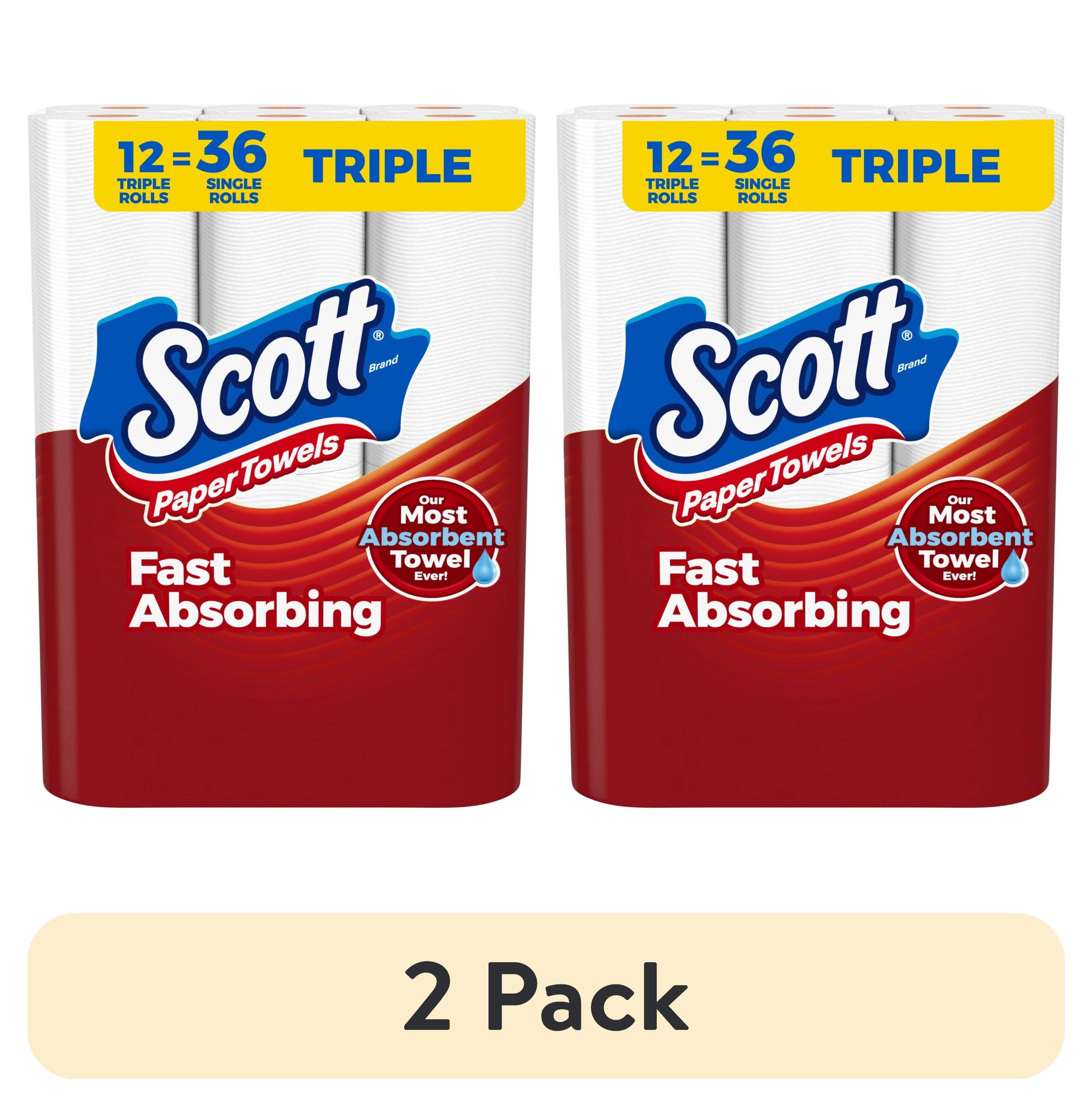 Scott Paper Towels, Choose-A-Sheet, 12 Double Rolls