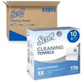 thumbnail image 1 of Scott Cleaning Towels 53892, White, 176 Towels/Box, 10 Boxes/Case, 1,760 Towels/Case, 1 of 7
