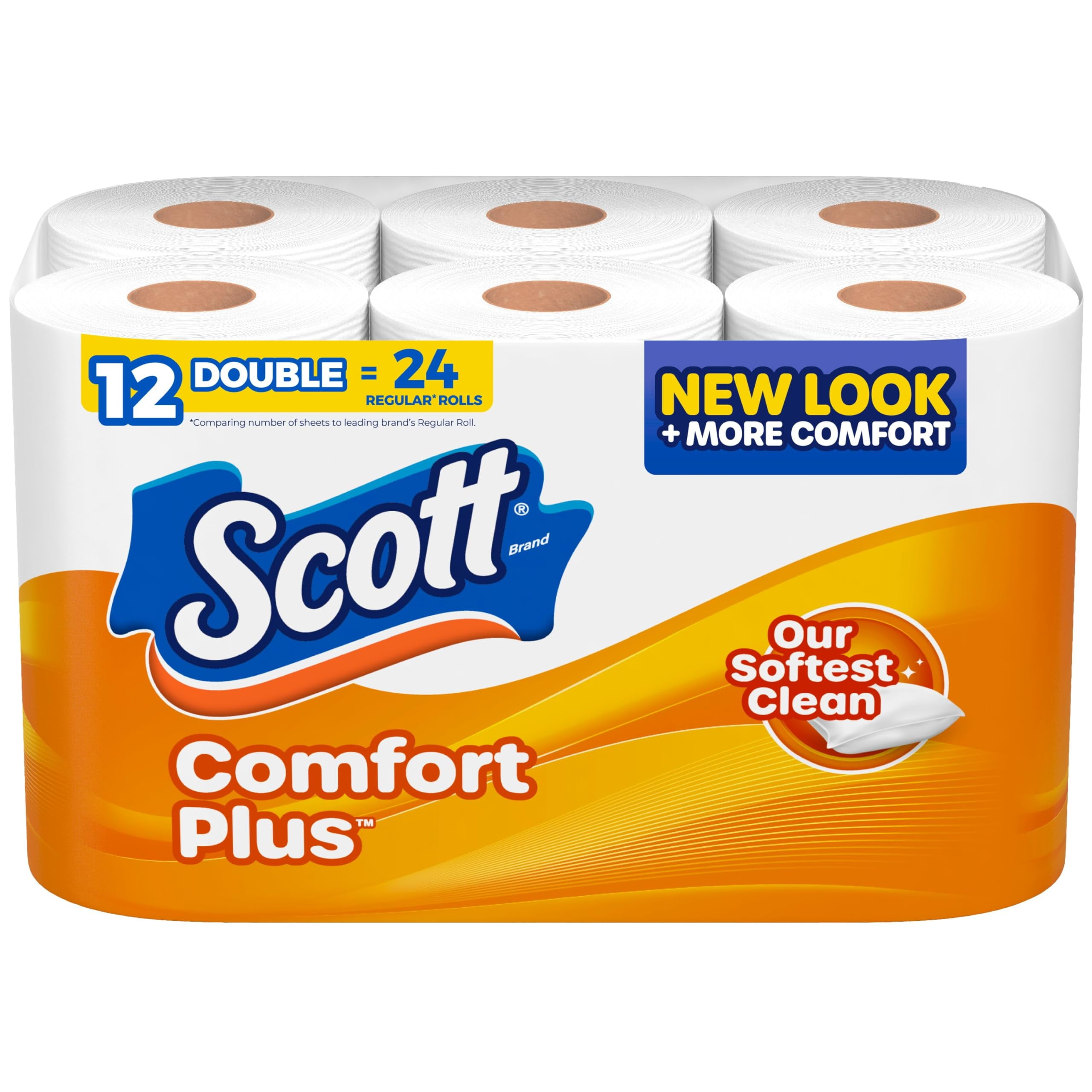 Scott ComfortPlus Toilet Paper 12 Double Rolls - rated 4.1 stars from 12 reviews
