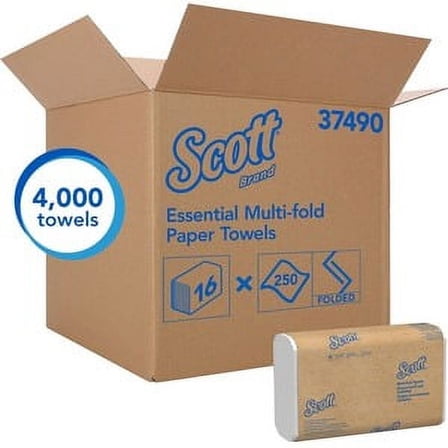 Stra Paper Scott Multifold Paper Towels 1-Ply 250 KCC - Walmart.com