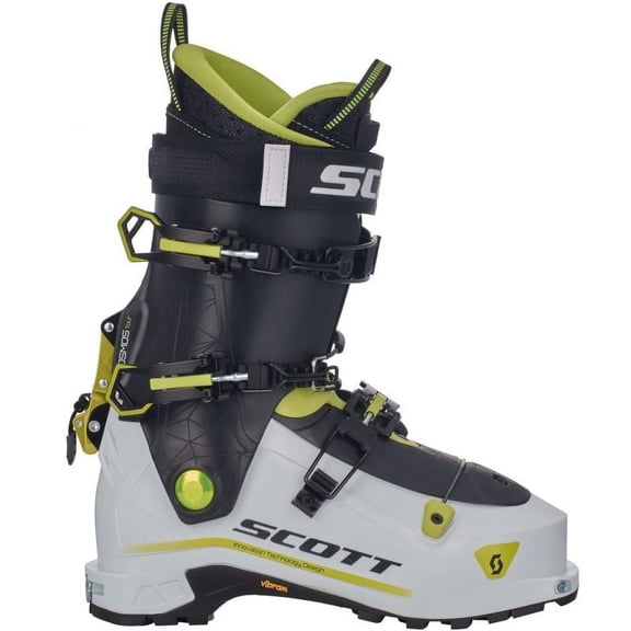 Scott Cosmos Tour Ski Boot 2023 Color: White/Yellow, Size: 25.5 / 7