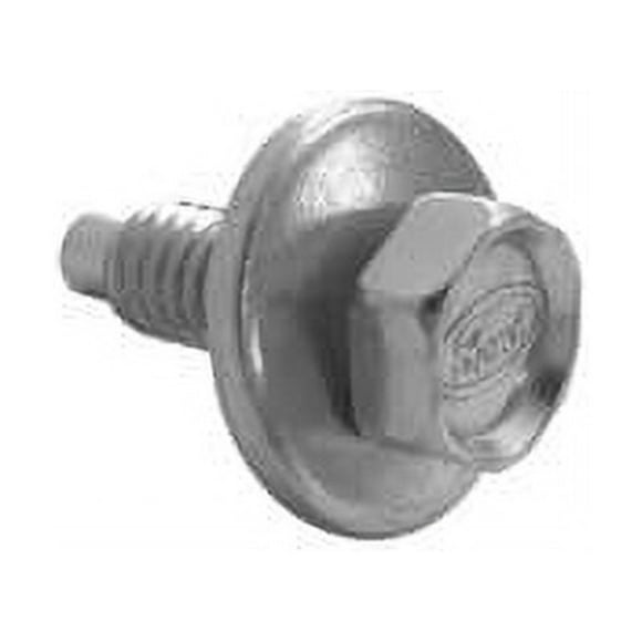 Scott Drake 378178-SF Body Fender Bolt with Ford Logo Silver Zinc