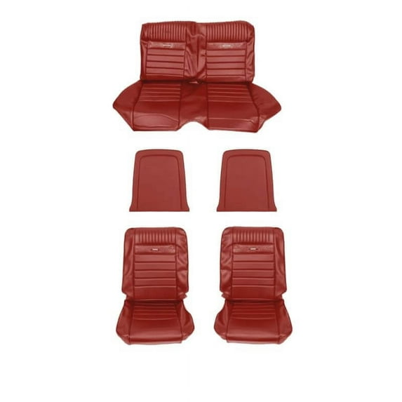 Scott Drake 65CV-P-FULL-BR 1965 Full Set Pony Upholstery - Bright Red