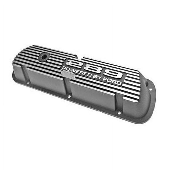 Scott Drake 6A582-289 Aluminum Valve Covers 289 Powered by Ford Logo Pair