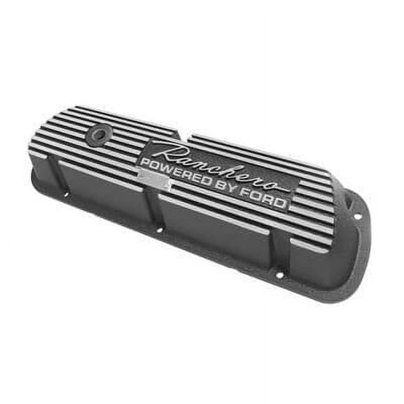 Scott Drake 6A582-R Valve Covers Ranchero/Powered by Ford - Aluminum - Black