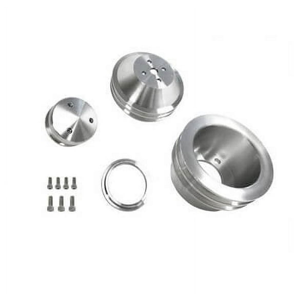 Scott Drake B-F102 1965-1969 289-302 Billet Pulley Kit Double Groove