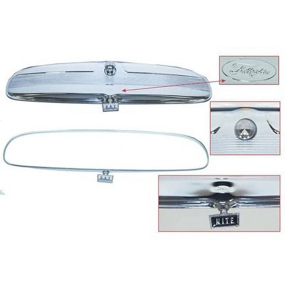 Scott Drake C4AZ-17700-FMC 1965-1966 Day/Night Mirror with Fomoco