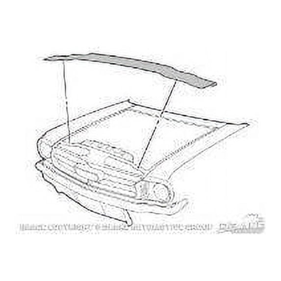 Scott Drake C4DZ-16A238-A 1965-1970 Radiator Support To Hood Seal