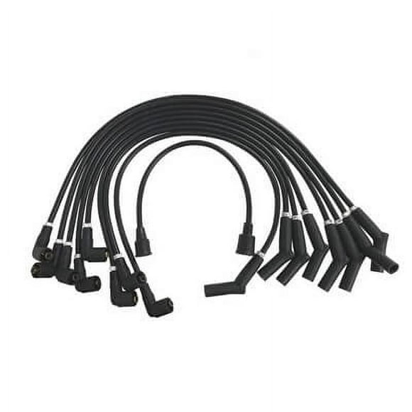 Scott Drake C5OZ-12259-BK8 289-302 8mm Ford Logo Ignition Wires Black