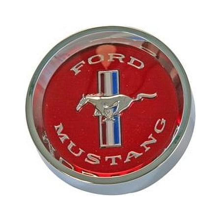 Scott Drake C5ZZ-1130-WL Styled Steel Hub Caps Red