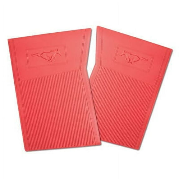 Scott Drake C5ZZ-6513086-RD Rubber Pony Floor Mats Red