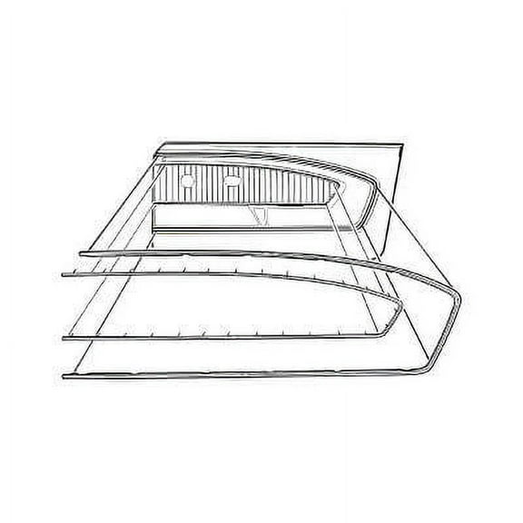 Scott Drake C5ZZ-652042-70 1965-1966 Pony Door Panel Trim RH