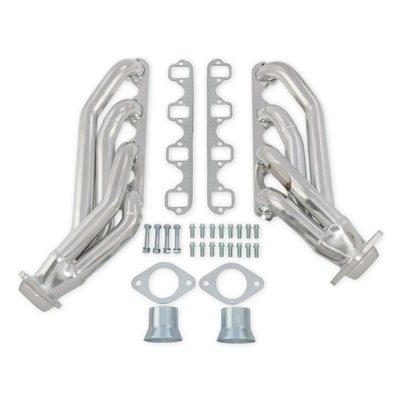 Scott Drake C5ZZ-9430-CC-SH Shorty Headers Silver Ceramic Coated