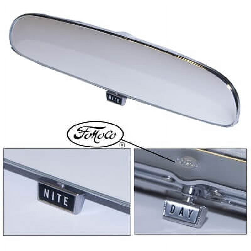 Scott Drake C6ZZ-17700-FMC Day/Night Mirror With Fomoco Logo