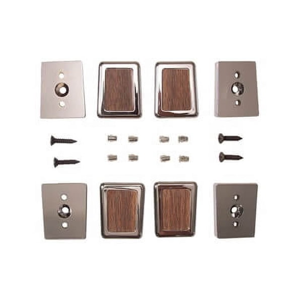 Scott Drake C7WY-6522670-6 Deluxe Door Pull End Cap Kit