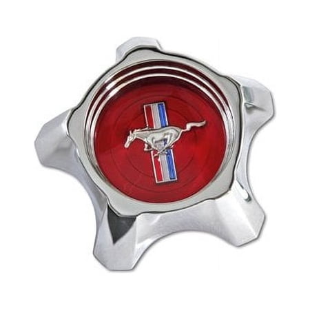Scott Drake C7ZZ-1130-R 1967 Styled Steel Wheel Hub Cap Red