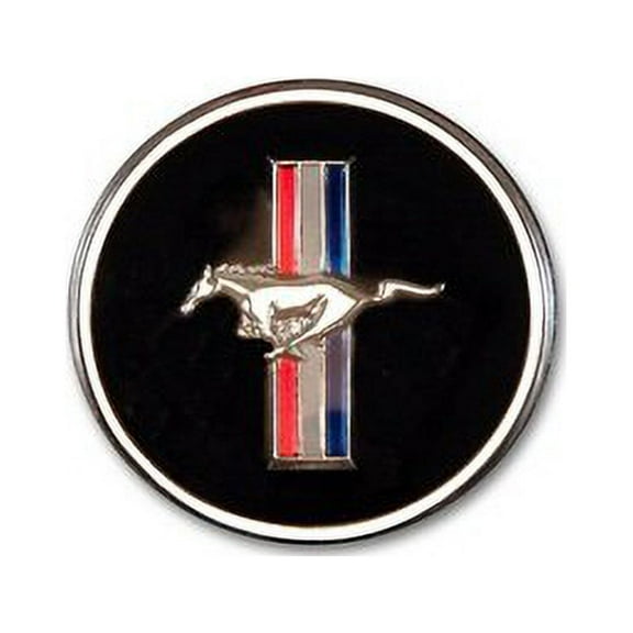 Scott Drake C7ZZ-65044A90-M 1965-1973 Horn Button And Dash Panel Emblem With Tri-Bar Logo