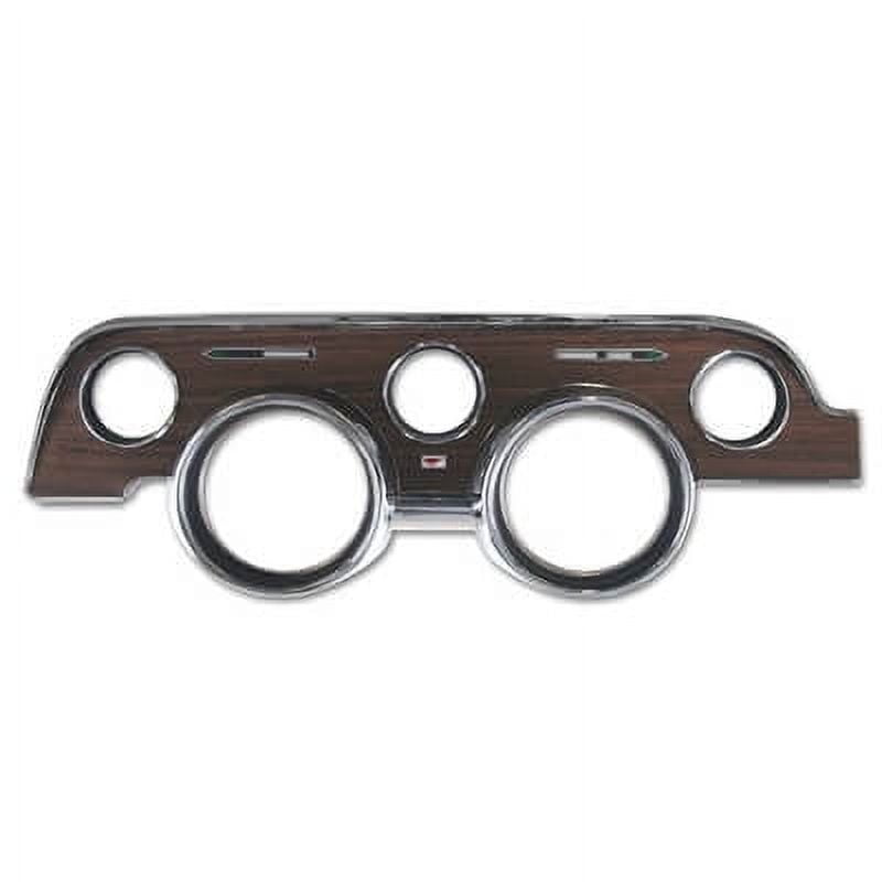 Scott Drake C8ZZ-10838-BMI Instrument Bezel With Metal-Backed Woodgrain Vinyl