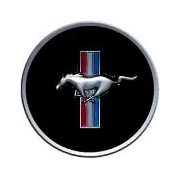 Scott Drake C8ZZ-3649-AR Horn Panel Emblem With Classic Tri-Bar Logo