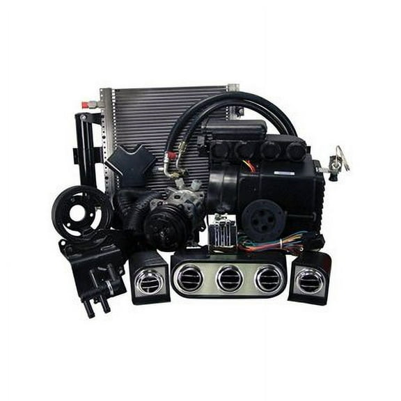 Scott Drake CAP-1165M-6 Hurricane A/C Heater Kit W/ Electronic Controls & Dash Bezels