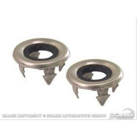 Scott Drake D0DZ-6221999-AR Door Lock Grommets Stainless Steel Pair