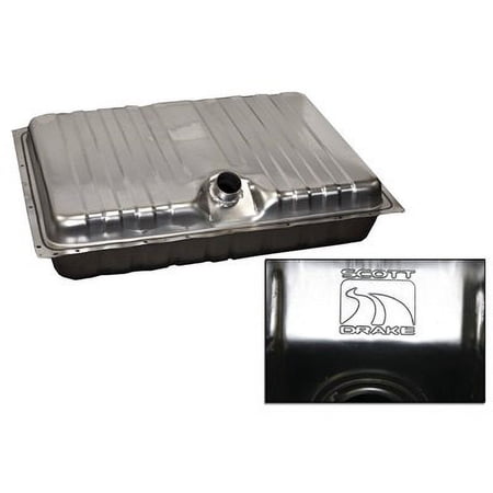 Scott Drake D0ZZ-9002-SS 1970 Stainless Steel Fuel Tank With Drain Plug