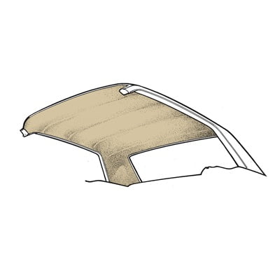 Scott Drake HL-FM-CP-65-PR 1965-1970 Coupe Headliner Parchment
