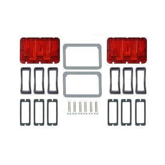 Scott Drake KIT-ELC-6-DLX Concours Taillight Bezel & Lens Master Kit