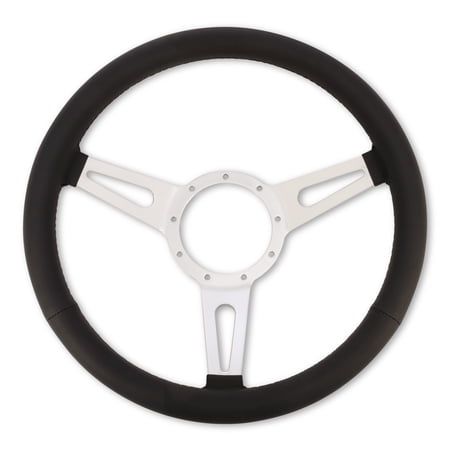 Scott Drake S1MS-3600-BK Corso Feroce 15" Black Leather Steering Wheel 9 Hole