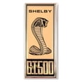 thumbnail image 1 of Scott Drake S7MS-16098-B Shelby G.T. 500 Fender Emblem - Black and Gold, 1 of 2