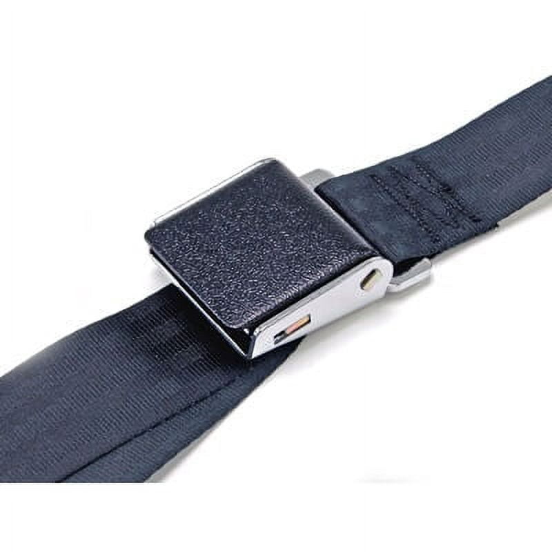 Scott Drake SB-BK-DLX 1965-1973 Black Wrinkle Seat Belt